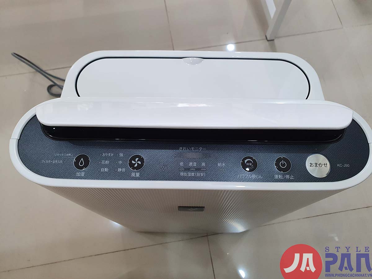 Máy lọc không khí Sharp KC-P50-W | Tạo ẩm | Ion 7000 9 Máy lọc không khí Sharp KC-P50-W | Tạo ẩm | Ion 7000 - Ảnh 9
