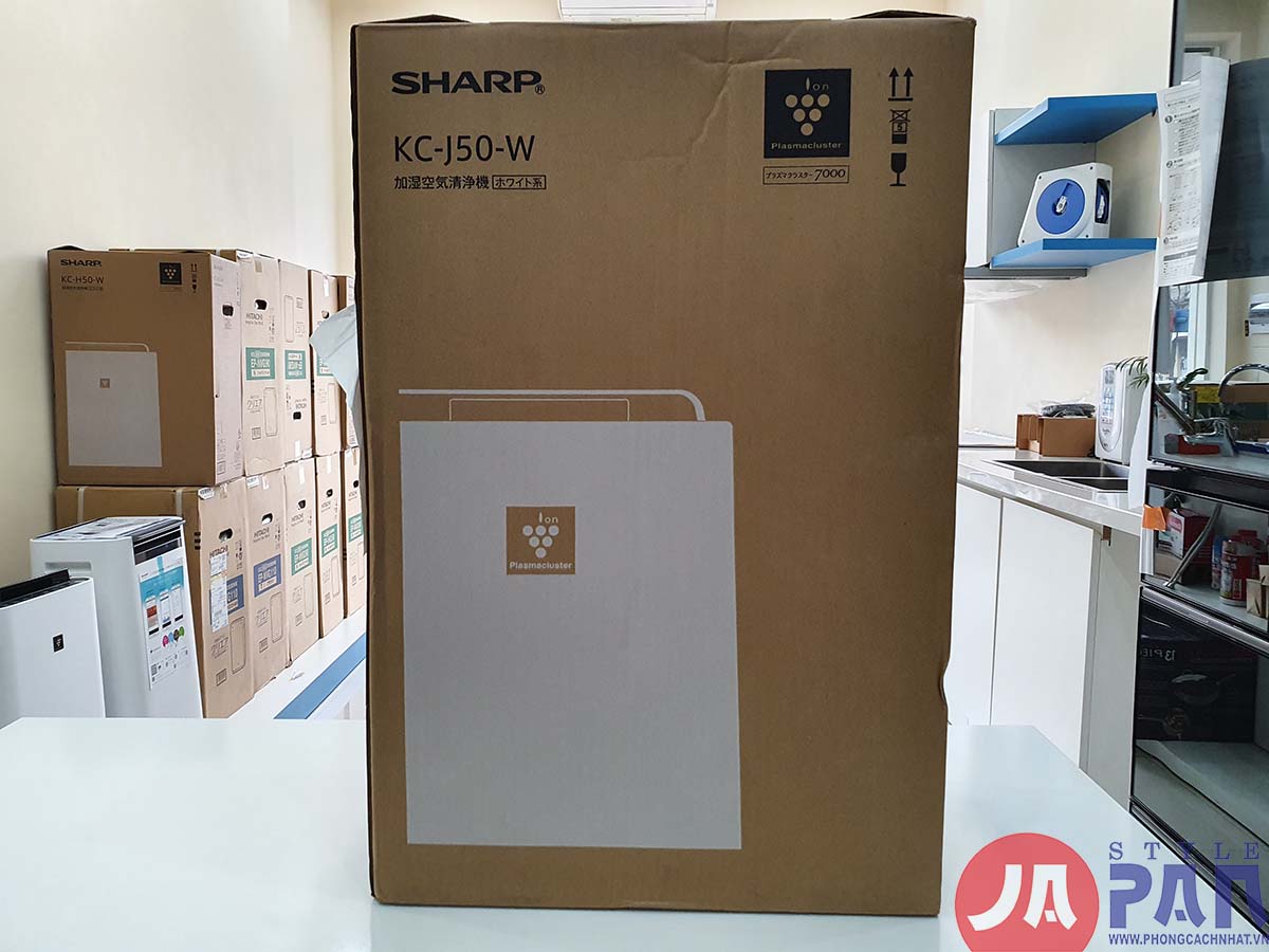 Máy lọc không khí Sharp KC-P50-W | Tạo ẩm | Ion 7000 10 Máy lọc không khí Sharp KC-P50-W | Tạo ẩm | Ion 7000 - Ảnh 10