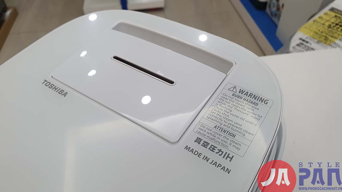 Nồi cơm điện Toshiba RC-DW10GW| 1.0L | 220V | Lõi chuông 5 Nồi cơm điện Toshiba RC-DW10GW| 1.0L | 220V | Lõi chuông - Ảnh 5