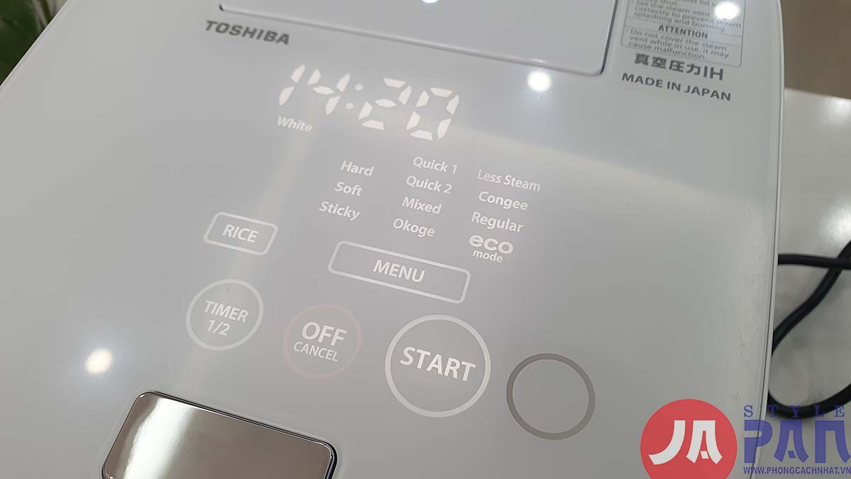 Nồi cơm điện Toshiba RC-DW10GW| 1.0L | 220V | Lõi chuông 12 Nồi cơm điện Toshiba RC-DW10GW| 1.0L | 220V | Lõi chuông - Ảnh 12