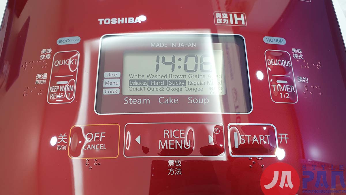 Nồi cơm điện Toshiba RC-DX18HR| 1.8L | 220V | Lõi chuông 6 Nồi cơm điện Toshiba RC-DX18HR| 1.8L | 220V | Lõi chuông - Ảnh 6