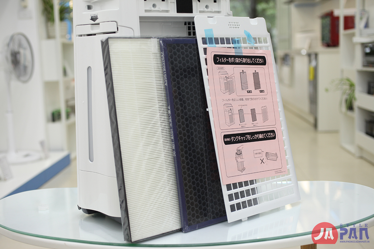Máy lọc không khí Sharp KC-P50-W | Tạo ẩm | Ion 7000 6 Máy lọc không khí Sharp KC-P50-W | Tạo ẩm | Ion 7000 - Ảnh 6