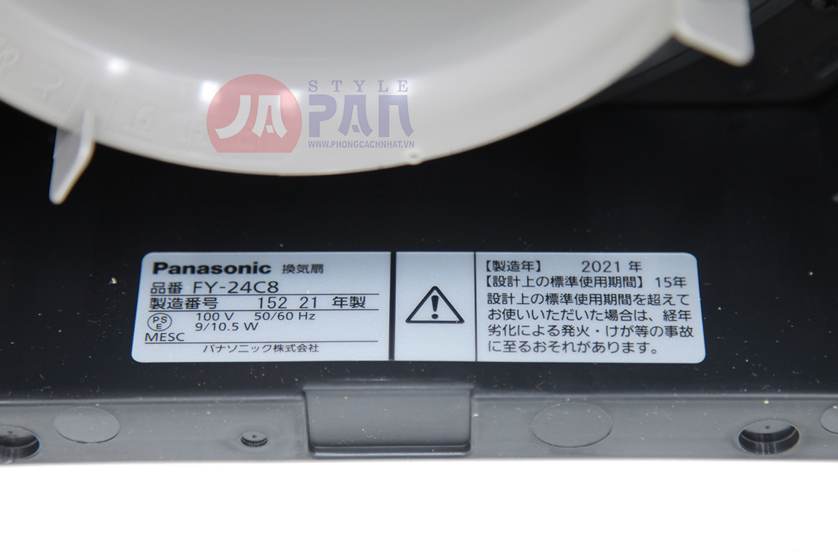 Quạt thông gió Panasonic FY-24C8 |Âm trần | Siêu êm 8 Quạt thông gió Panasonic FY-24C8 |Âm trần | Siêu êm - Ảnh 8