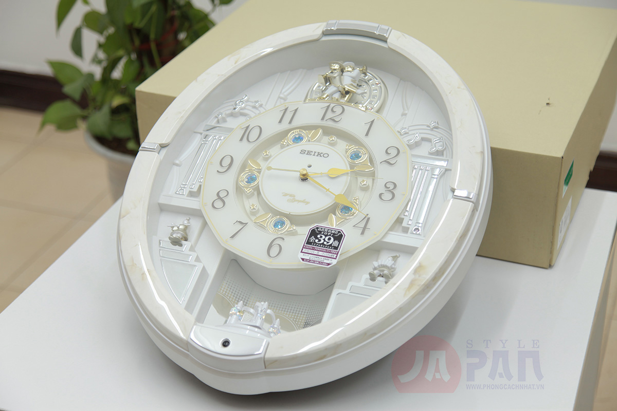 Đồng hồ treo tường Seiko RE576A nội địa Nhật | 39 giai điệu 3 Đồng hồ treo tường Seiko RE576A nội địa Nhật | 39 giai điệu - Ảnh 3