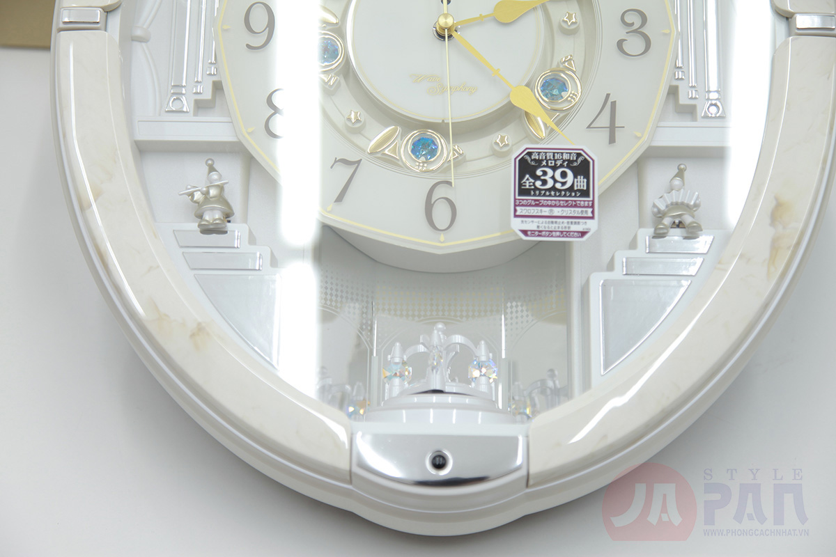 Đồng hồ treo tường Seiko RE576A nội địa Nhật | 39 giai điệu 5 Đồng hồ treo tường Seiko RE576A nội địa Nhật | 39 giai điệu - Ảnh 5
