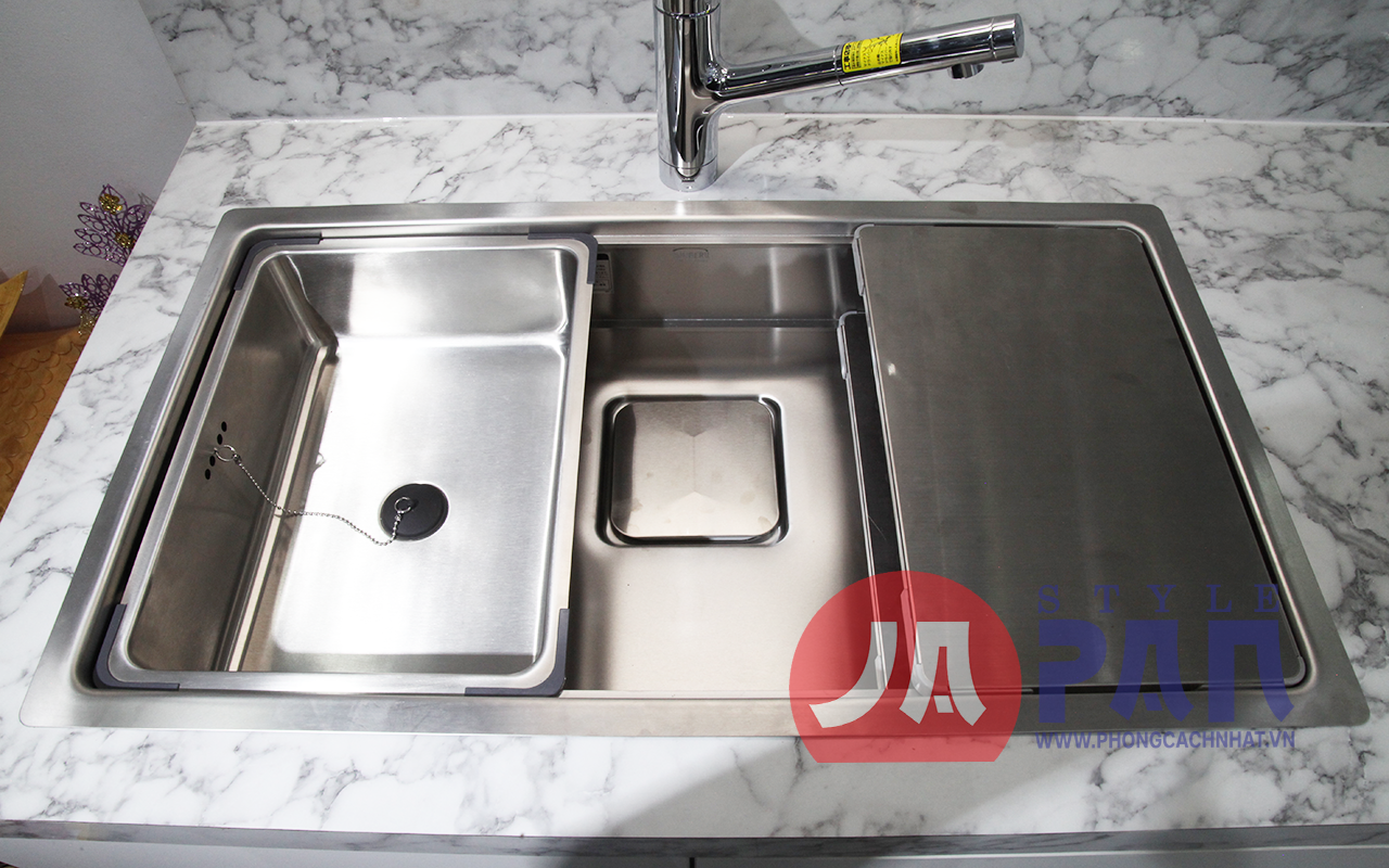 Chậu rửa bát Shigeru JSM-K 3F-FS|Chậu 2 ray 2 Chậu rửa bát Shigeru JSM-K 3F-FS|Chậu 2 ray - Ảnh 2
