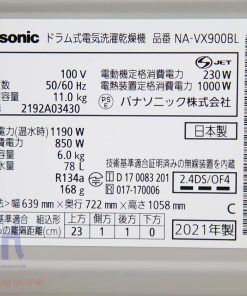 Máy giặt Panasonic NA-VX900BL (C) | Giặt 11kg, sấy 6kg 25 1 1653811077 5423449624 may giat panasonic na vx900bl c 18 1