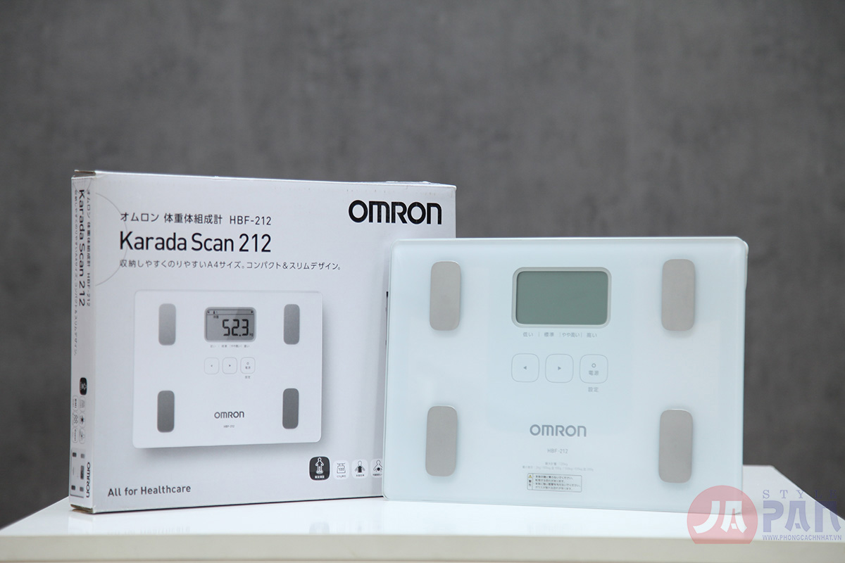 Cân sức khỏe Omron HBF-212|Phong Cách Nhật 2 Cân sức khỏe Omron HBF-212|Phong Cách Nhật - Ảnh 2