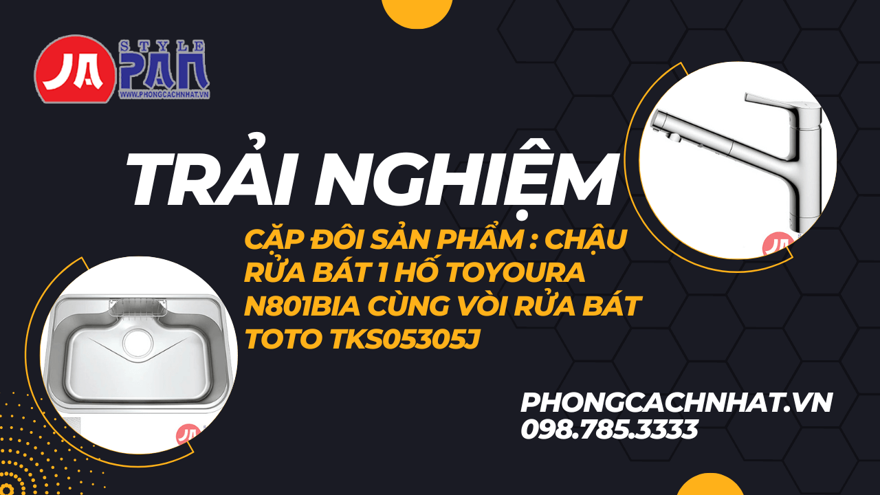 14 1671478643 5253637555 trai nghiem cap doi san pham chau rua bat 1 ho toyoura n801bia cung voi rua bat toto tks05305j