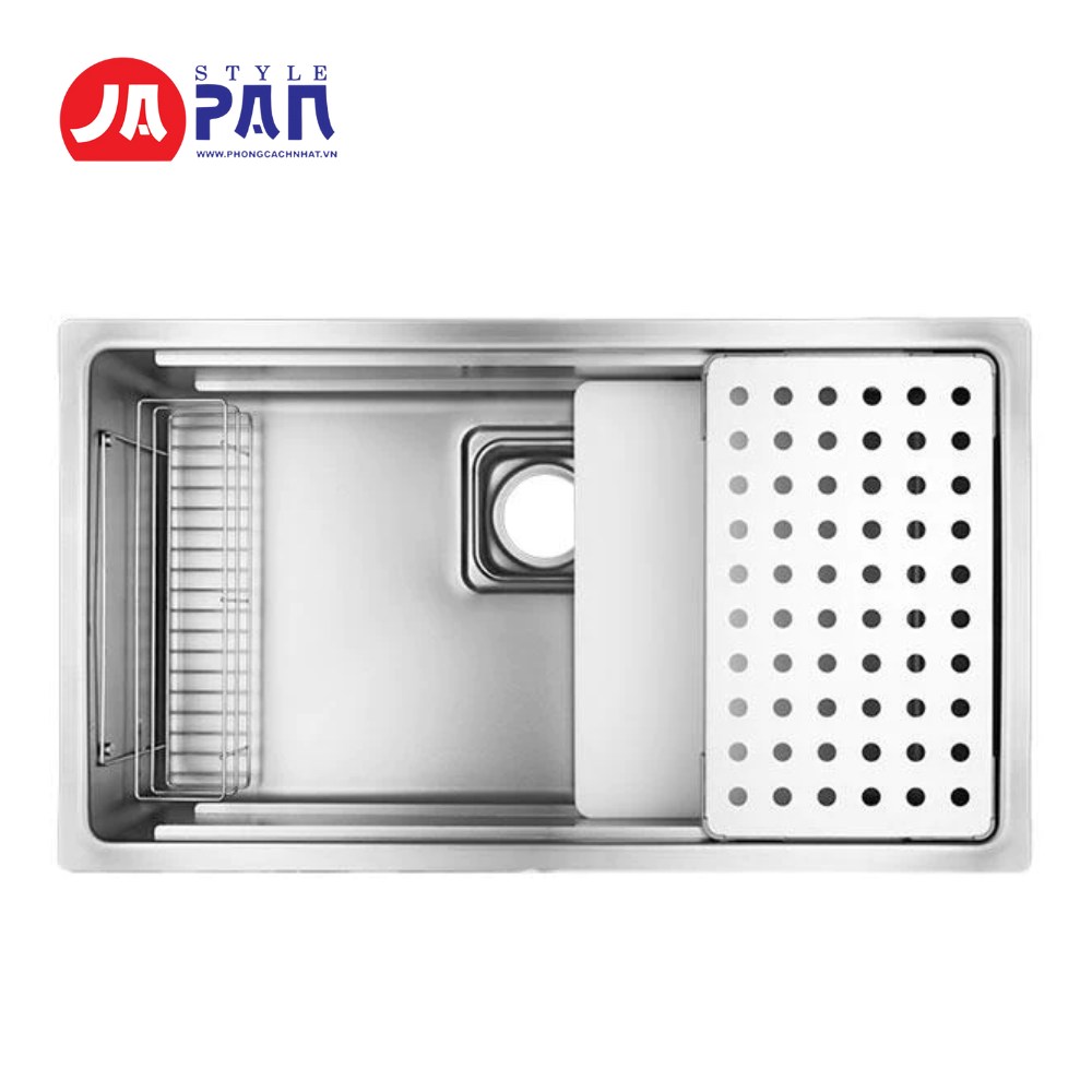 Chậu rửa bát Shigeru JSM-K 3F-FS|Chậu 2 ray 1 Chậu rửa bát Shigeru JSM-K 3F-FS