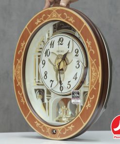 Đồng hồ treo tường Seiko RE580B | Khảm gỗ tự nhiên 21 Dong ho treo tuong Seiko RE580B 14