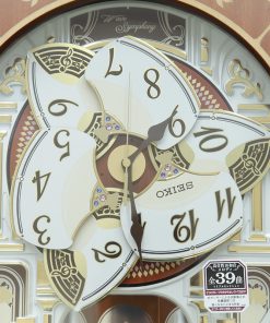 Đồng hồ treo tường Seiko RE580B | Khảm gỗ tự nhiên 24 Dong ho treo tuong Seiko RE580B 17