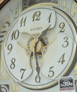 Đồng hồ treo tường Seiko RE580B | Khảm gỗ tự nhiên 25 Dong ho treo tuong Seiko RE580B 3