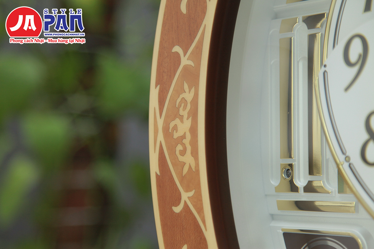 Đồng hồ treo tường Seiko RE580B | Khảm gỗ tự nhiên 12 Đồng hồ treo tường Seiko RE580B | Khảm gỗ tự nhiên - Ảnh 12