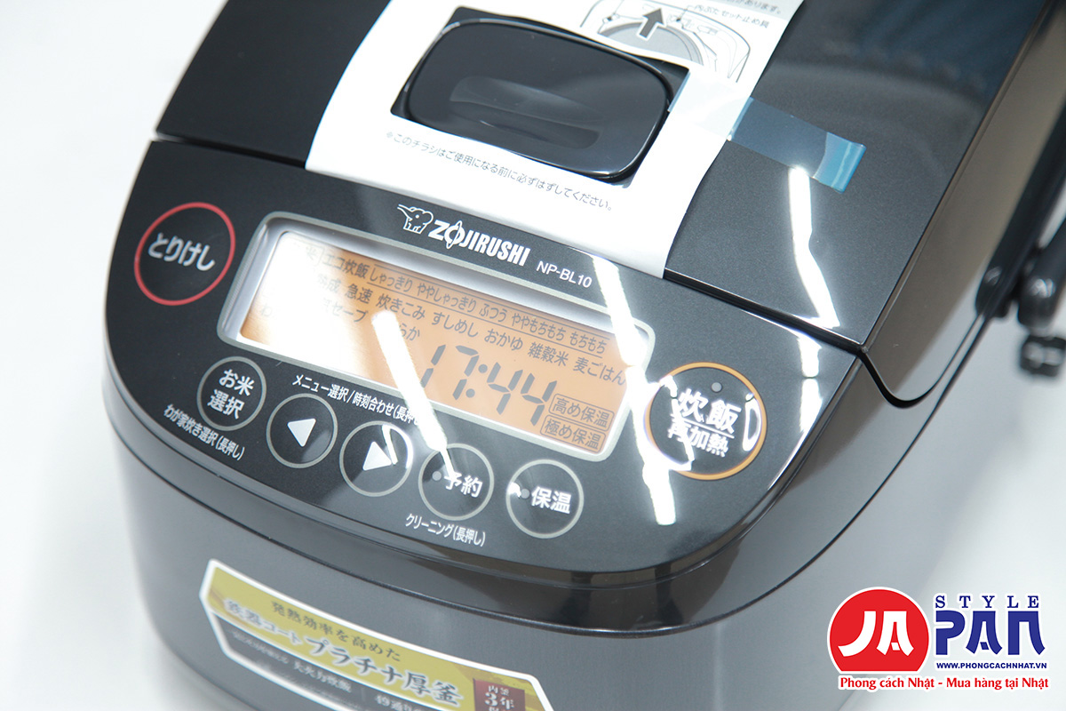 Nồi cơm điện Zojirushi NP-BL10 | 1L 4 Nồi cơm điện Zojirushi NP-BL10 | 1L - Ảnh 4