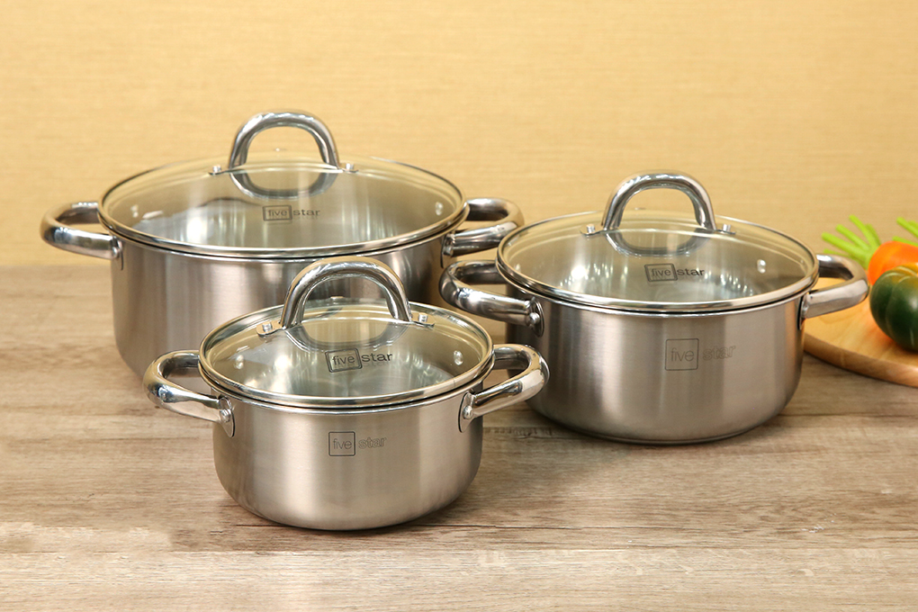 Inox, chất liệu hàng đầu của những mẫu nồi dành cho bếp từ