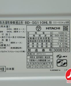 Máy giặt Hitachi BD-SG110HL