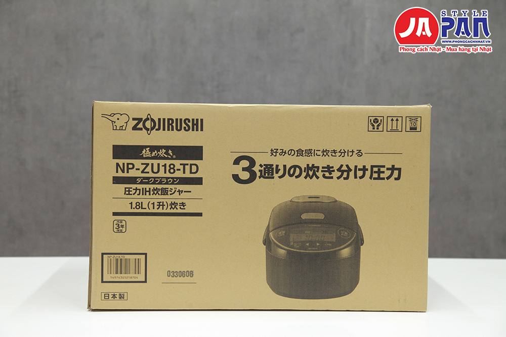 Nồi cơm điện Zojirushi NP-ZU18-TD nội địa Nhật 2 Nồi cơm điện Zojirushi Np-Zu18-TD (1)