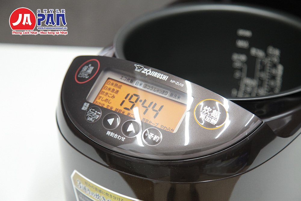 Nồi cơm điện Zojirushi NP-ZU18-TD nội địa Nhật 11 Nồi cơm điện Zojirushi Np-Zu18-TD