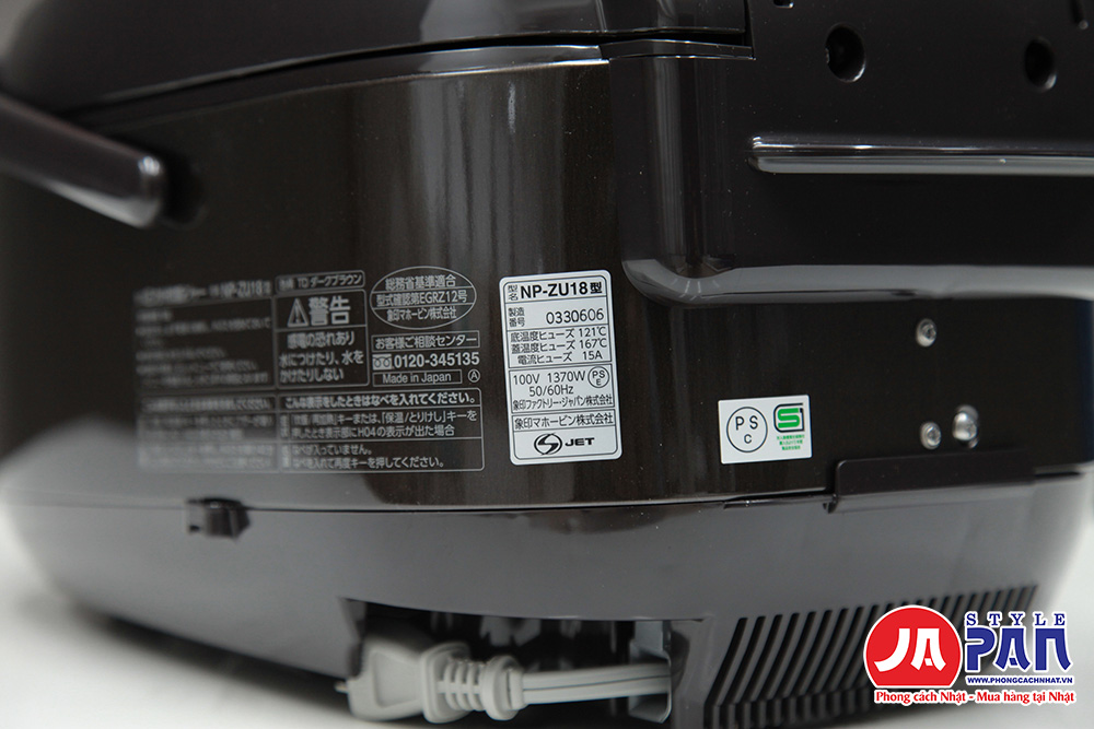Nồi cơm điện Zojirushi NP-ZU18-TD nội địa Nhật 13 Nồi cơm điện Zojirushi Np-Zu18-TD