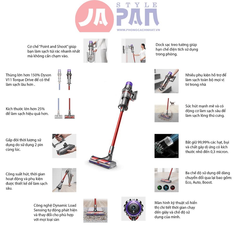 Máy hút bụi Dyson Outsize cầm tay chính hãng 4 Máy hút bụi Dyson Outsize cầm tay chính hãng - Ảnh 4