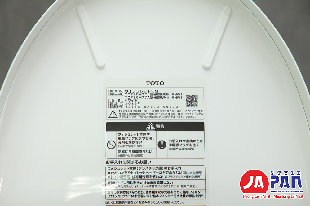 Nắp bồn cầu thông minh Toto TCF8CM77 nội địa Nhật 18 Nắp bệt thông minh Toto TCF8CM77