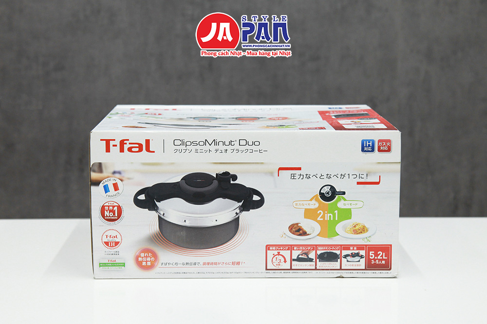 Nồi áp suất từ T-fal ClipsoMinut | 5.2L 2 Nồi áp suất T-Fal Clipsominut Duo 5.2L