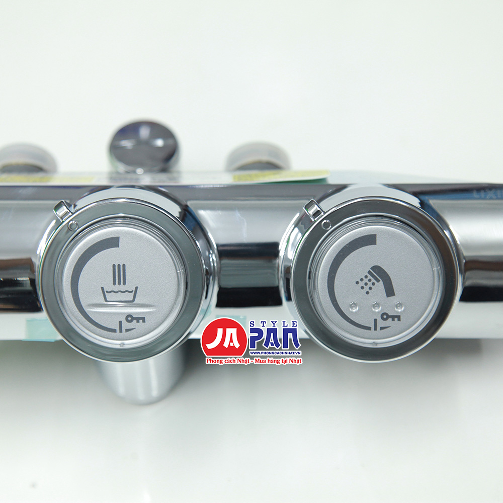 Sen tắm nhiệt độ Lixil Push type BF-HW156TSBW | Đa chức năng 5 Sen tắm nhiệt độ Lixil Push type BF-HW156TSBW