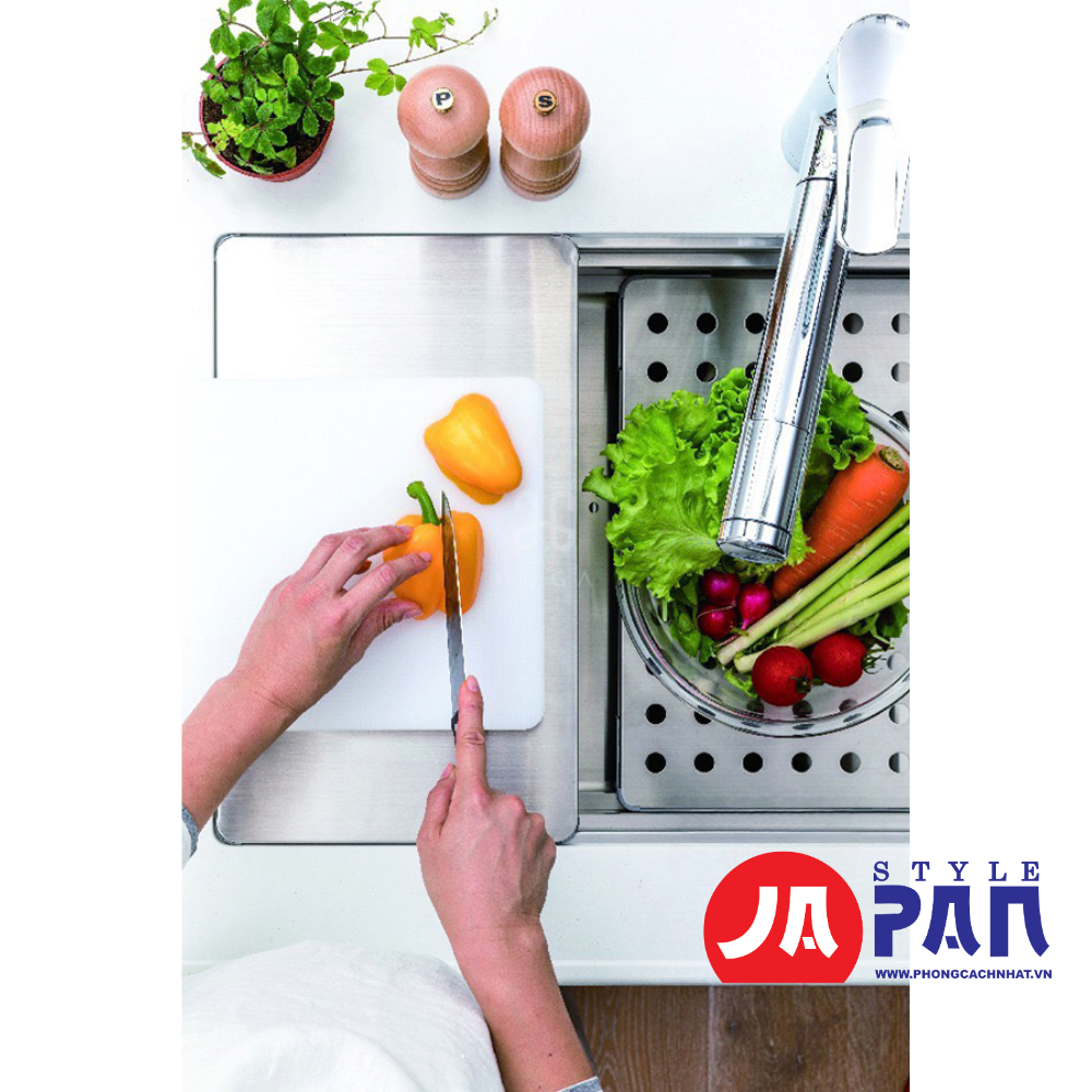 Chậu rửa bát Shigeru LE JSN-K 3F FS chậu 2 ray | Bề mặt hạt 3 Chậu rửa bát Shigeru LE JSN-K 3F FS chậu 2 ray | Bề mặt hạt - Ảnh 3