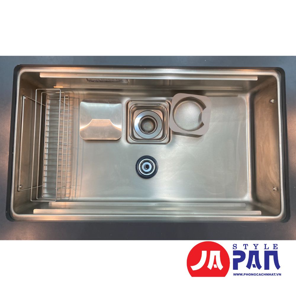 Chậu rửa bát Shigeru LE JSM-K 3F FS 2 ray bề mặt hạt 3 Chậu rửa bát Shigeru LE JSM-K 3F FS 2 ray bề mặt hạt - Ảnh 3