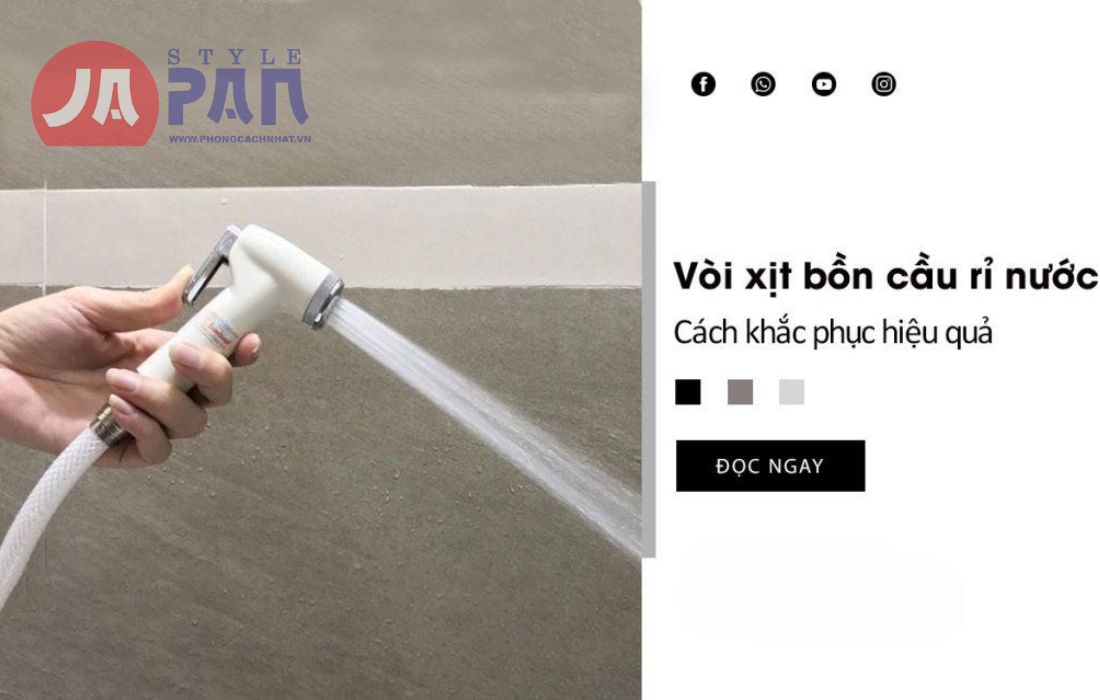 Cách xử lý dây vòi xịt vệ sinh bị rỉ nước 