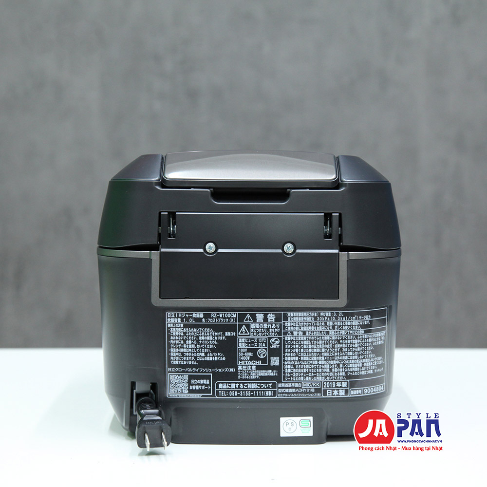 Nồi cơm điện cao tần áp suất Hitachi RZ-W100CM-K | 1.0L 17 Nồi cơm điện Hitachi RZ-W100CM K