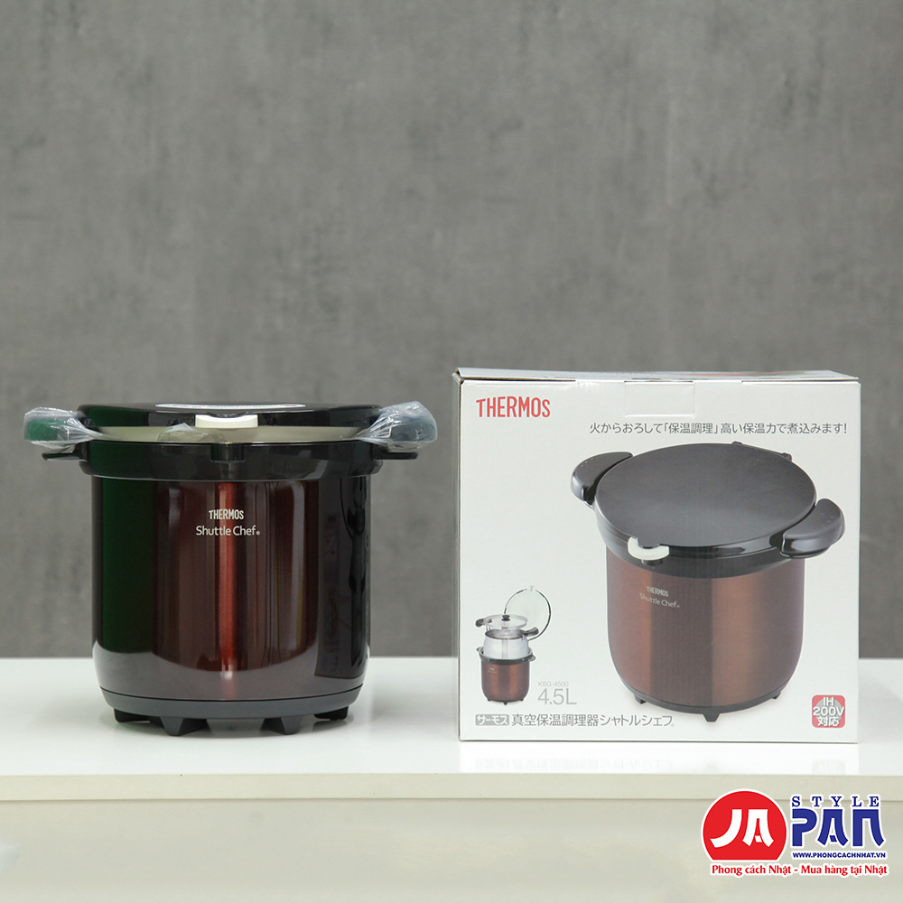 Nồi ủ Thermos KBG-4500-CBW 4.5L màu nâu | Sản phẩm cao cấp nội địa Nhật 2 Nồi ủ Thermos KBG-4500-CBW 4.5L màu nâu | Sản phẩm cao cấp nội địa Nhật - Ảnh 2