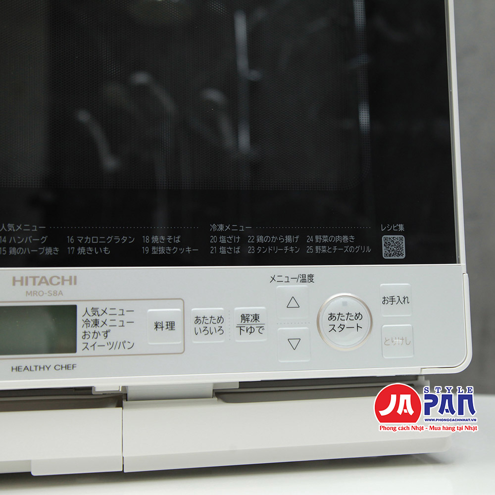 Lò vi sóng Hitachi MRO-S8A (W) kết hợp nướng bù ẩm | 31 Lít 9 Lò vi sóng Hitachi MRO-SA8 (W)