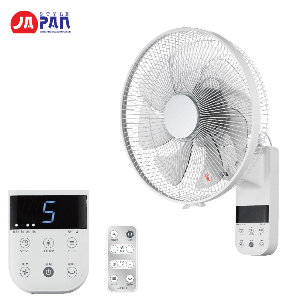 Quạt treo tường CNET CKDF307WH | Nội địa Nhật 2 Quạt treo tường CNET CKDF307WH