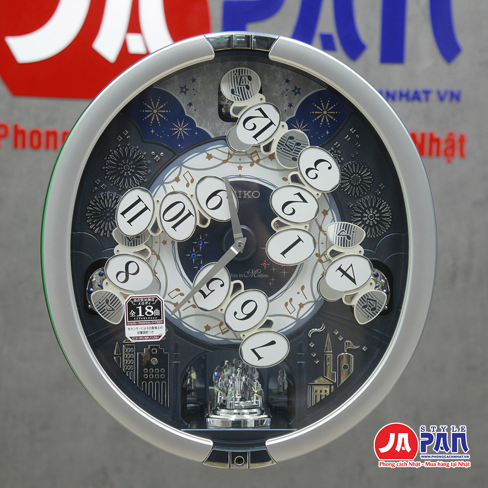 Đồng hồ treo tường Seiko RE602S | 18 giai điệu 5 Đồng hồ treo tường Seiko RE602S