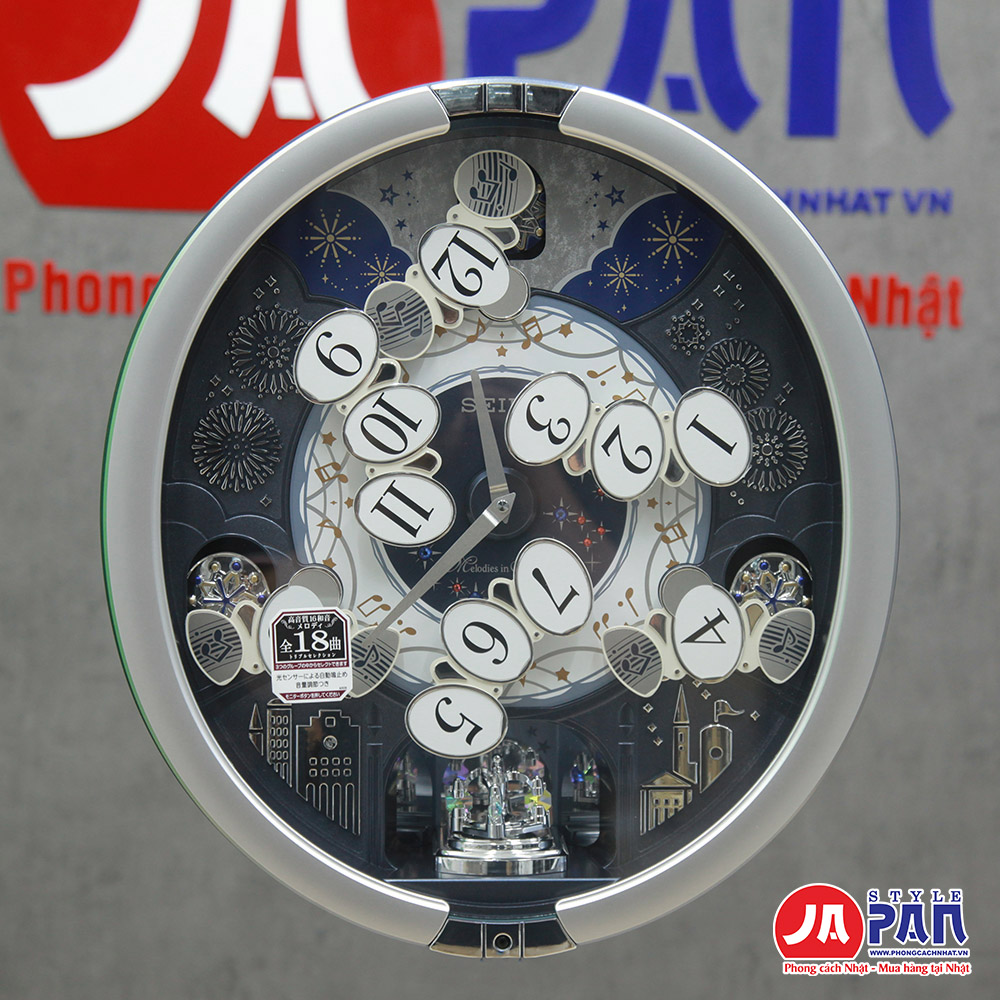 Đồng hồ treo tường Seiko RE602S | 18 giai điệu 3 Đồng hồ treo tường Seiko RE602S