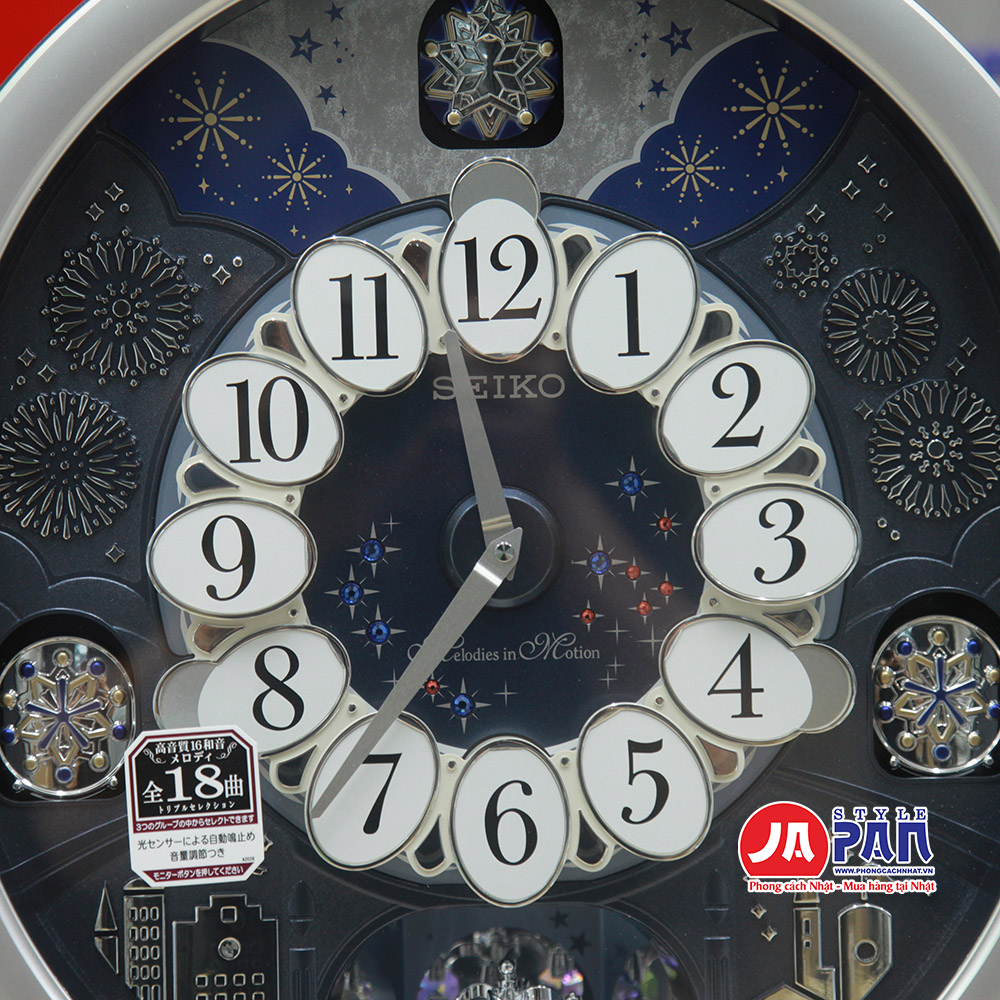 Đồng hồ treo tường Seiko RE602S | 18 giai điệu 7 Đồng hồ treo tường Seiko RE602S
