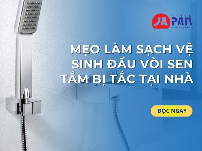 Vệ sinh vòi sen tắm bị tắc